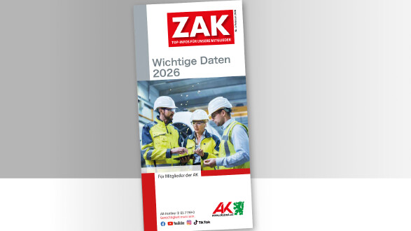 AK-Brosch&uuml;re: Wichtige Daten 2026