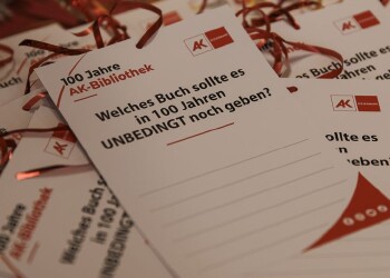 Veranstaltung 100 Jahre AK-Bibliothek