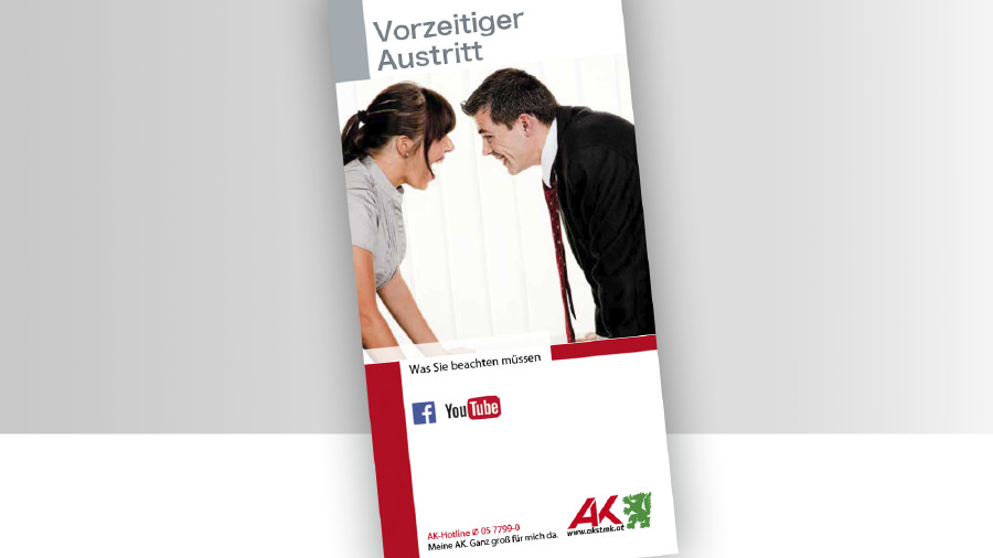 © -, - Broschüre Titelbild Vorzeitiger Austritt © -, -