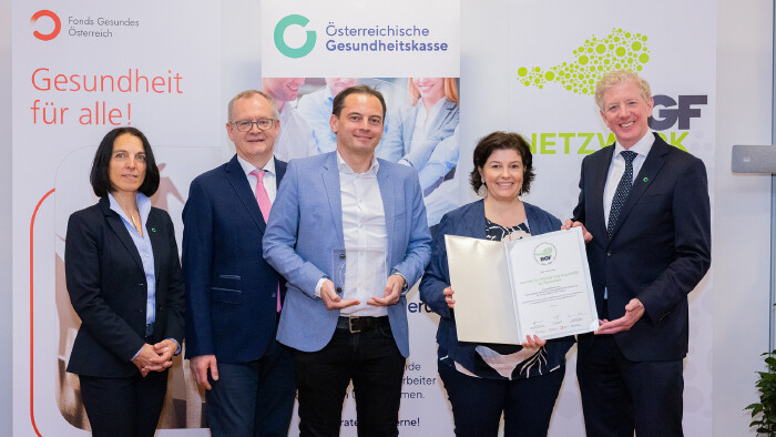 Die AK Steiermark ist f&uuml;r die Betriebliche Gesundheitsf&ouml;rderung ausgezeichnet worden.