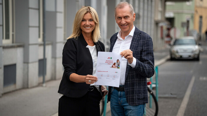 AK-Pr&auml;sident Josef Pesserl und AK-Bildungsbereichsleiterin Alexandra H&ouml;rmann pr&auml;sentierten die AK-Nachhilfestudie.