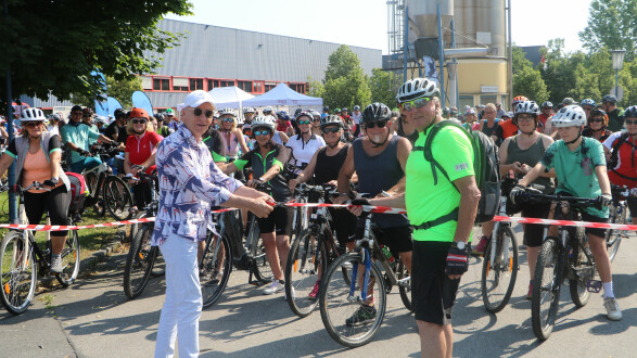 Radfahren und ein Fest für die ganze Famlien. Der AK-Familienradwandertag von Graz nach Leibnitz. © -, AK Stmk