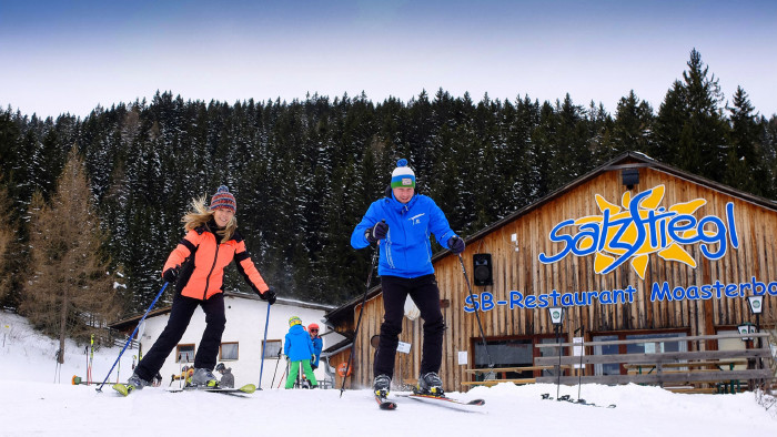 © Moasterhaus, AK Stmk Am 27. Jänner mit der ACard die Tageskarte zum halben Preis bekommen. © Moasterhaus, AK Stmk