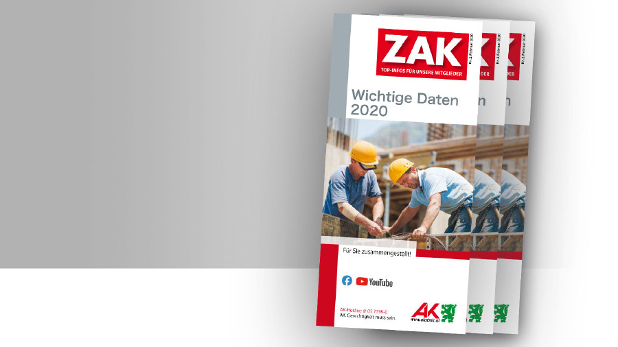 AK-Broschüre: Wichtige Daten 2020 © -, AK Stmk AK-Broschüre: Wichtige Daten 2020 © -, AK Stmk