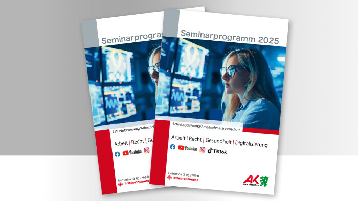 Das neue Seminarprogramm 2025 von Arbeit, Recht, Gesundheit und Digitalisierung ist da.