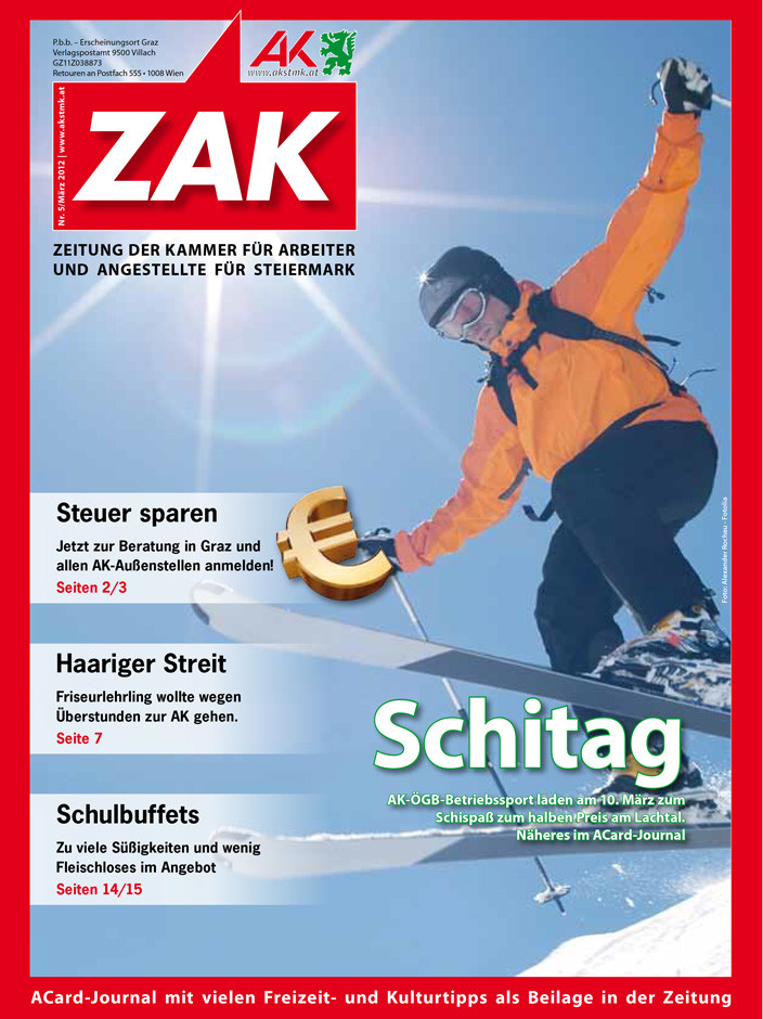 Deckblatt der ZAK im März 2012
