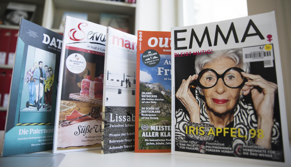 Die AK-Bibliothek hat mehr als 100 Zeitschriften und Zeitungen im Angebot. © Graf-Putz, AK Stmk