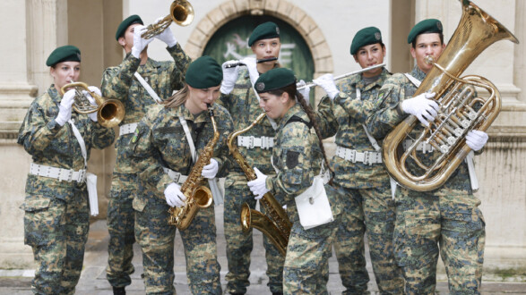 Die Militärmusik Steiermark spielt im Kammersaal Graz ein Konzert.