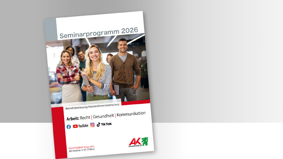 Das neue Seminarprogramm 2026 für Betriebsrät:innen ist da.
