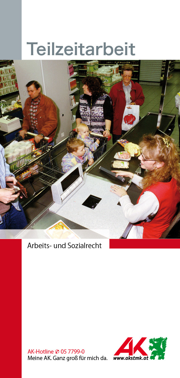 Teilzeit © -, AK Stmk Teilzeit Deckblatt Broschüre © -, AK Stmk