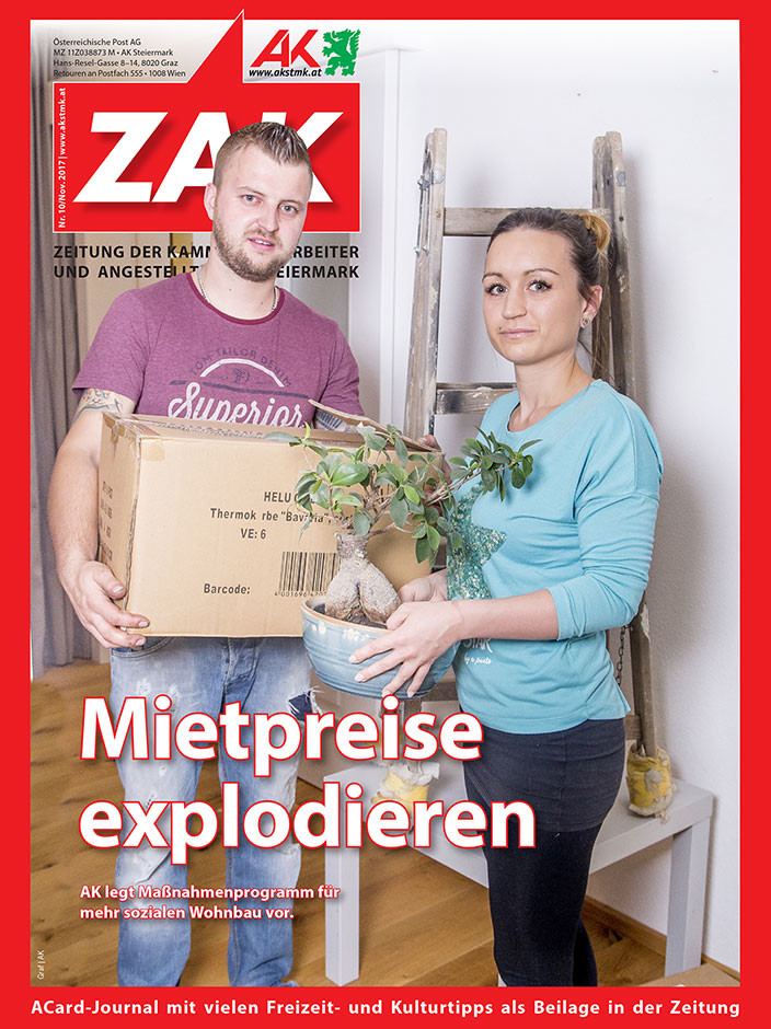 Deckblatt der ZAK im November 2017