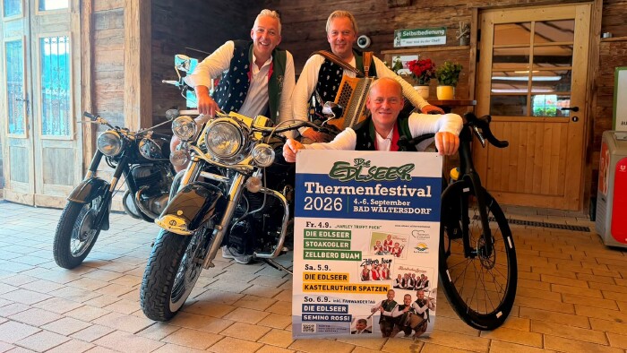 Das gro&szlig;e EDLSEER Thermenfestival findet von 4. bis 6. September in Bad Waltersdorf statt