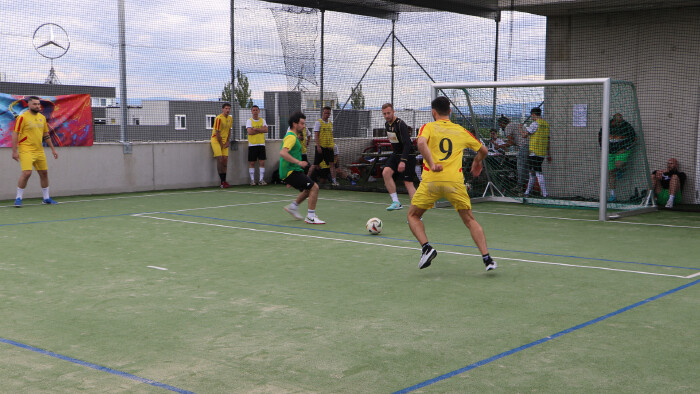 Spannende Partien bot die Streetsoccer-Betriebsmeisterschaft in Raaba.