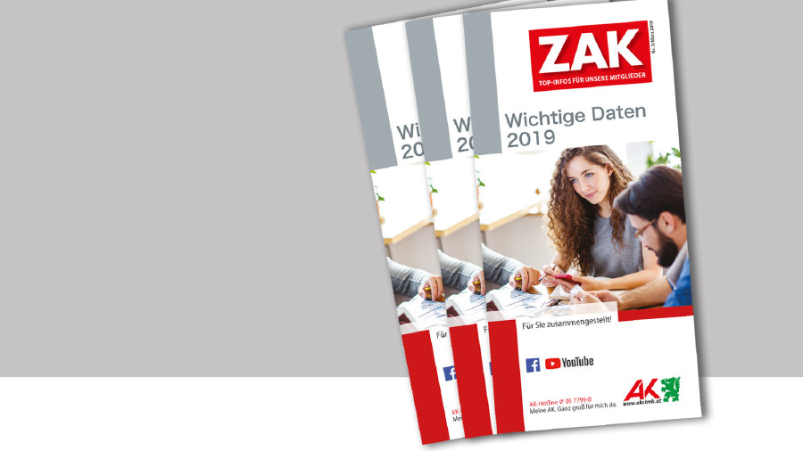 AK-Broschüre: Wichtige Daten 2019 © -, AK Stmk AK-Broschüre: Wichtige Daten 2019 © -, AK Stmk