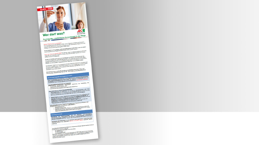 Pocketguide Pflege: Wer darf was?