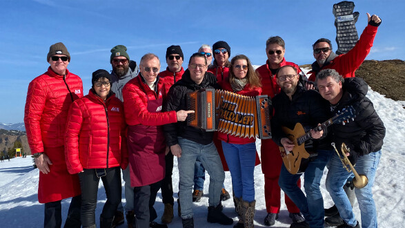 Die Stimmung beim AK-Skitag auf der Riesneralm war hervorragend.